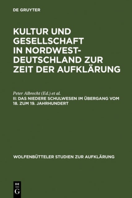 Das Niedere Schulwesen Im Ubergang Vom 18. Zum 19. Jahrhundert