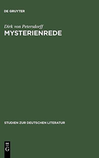 Mysterienrede - Zum Selbstverstandis romantischer Intellektueller