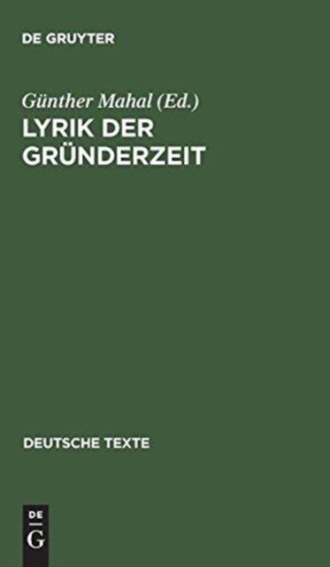 Lyrik Der Grunderzeit