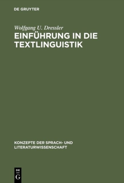 Einführung in Die Textlinguistik