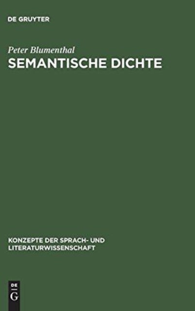 Semantische Dichte - Assoziativitat in Poesie Und Werbesprache