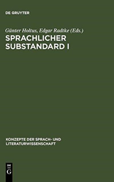 Sprachlicher Substandard I