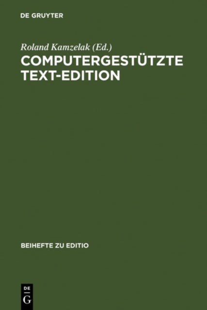 Computergestutzte Text-Edition