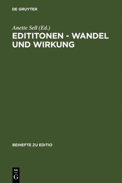 Edititonen - Wandel und Wirkung