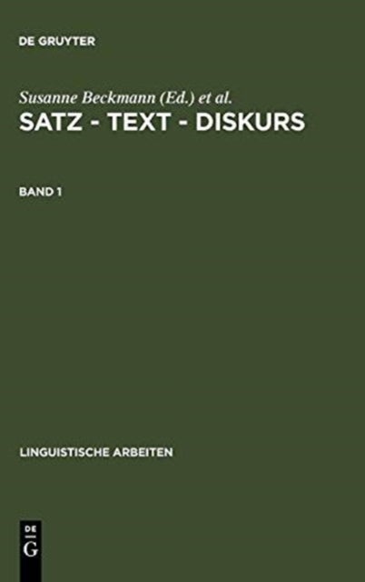 Satz – Text – Diskurs. Band 1