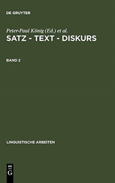 Satz - Text - Diskurs. Band 2