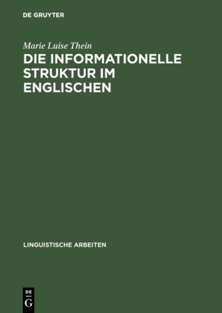 Die informationelle Struktur im Englischen