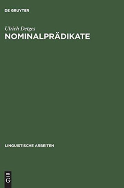 Nominalpradikate - Eine Valenztheoretische Untersuchung Der Franzosischen Funktionsverbgefuge Des Paradigmas Etre Praposition Nomen Und Verwandter Konstruktionen