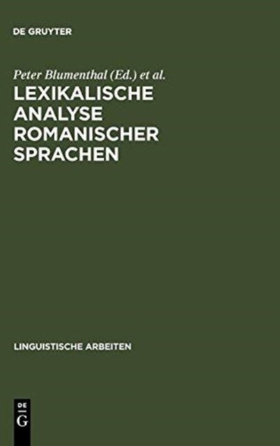 Lexikalische Analyse Romanischer Sprachen