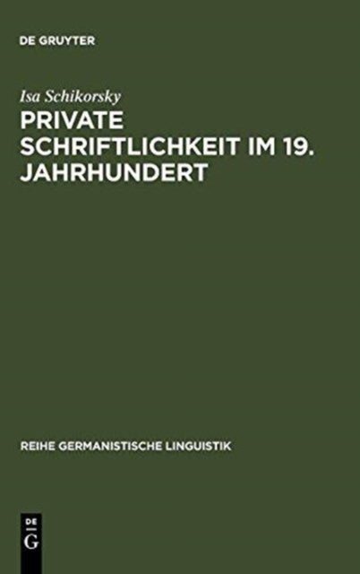Private Schriftlichkeit Im 19. Jahrhundert