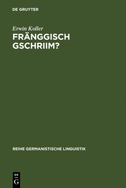 Franggisch gschriim?