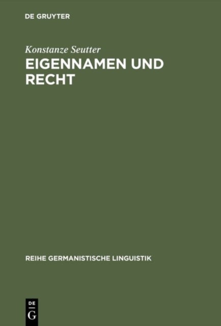 Eigennamen Und Recht