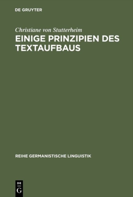 Einige Prinzipien Des Textaufbaus