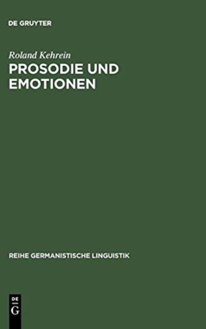 Prosodie Und Emotionen