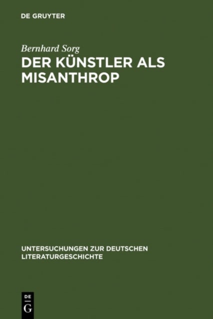 Der Kunstler als Misanthrop
