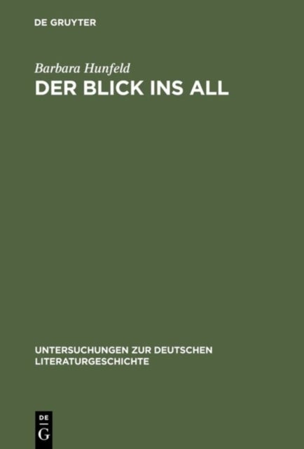 Blick ins All - Reflexionen des Kosmos der Zeichen bei Brockes, Jean Paul, Goethe und Stifter