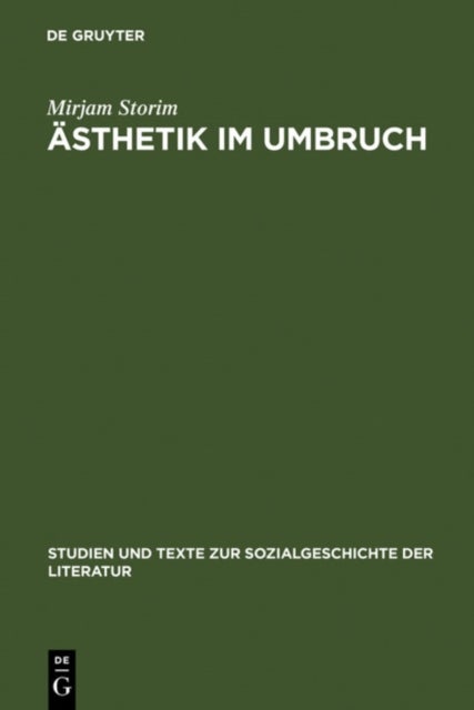 Ästhetik im Umbruch - Zur Funktion Der >Rede Uber Kunst
