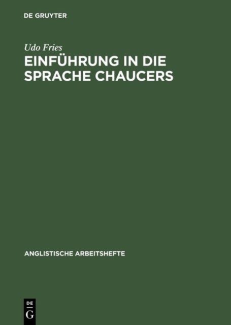 Einfuhrung in die Sprache Chaucers