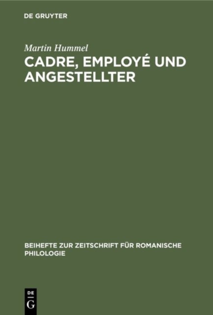 Cadre, employe und Angestellter