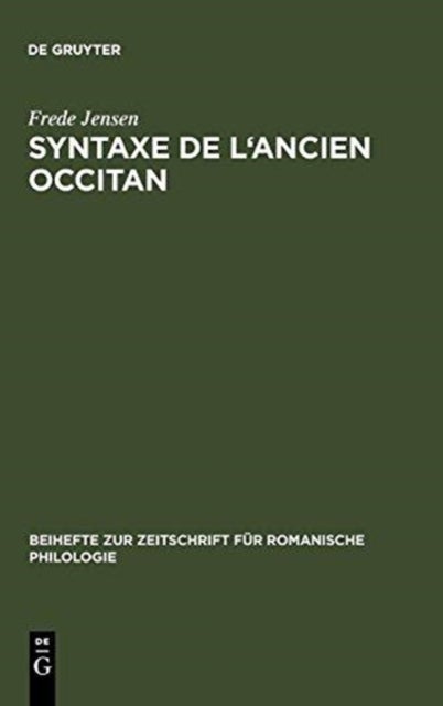 Syntaxe de l'ancien occitan