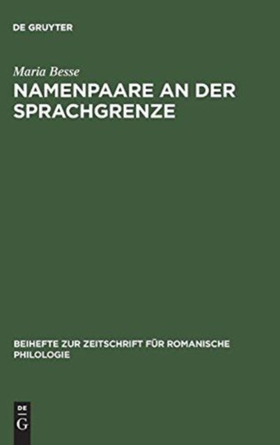 Namenpaare an Der Sprachgrenze