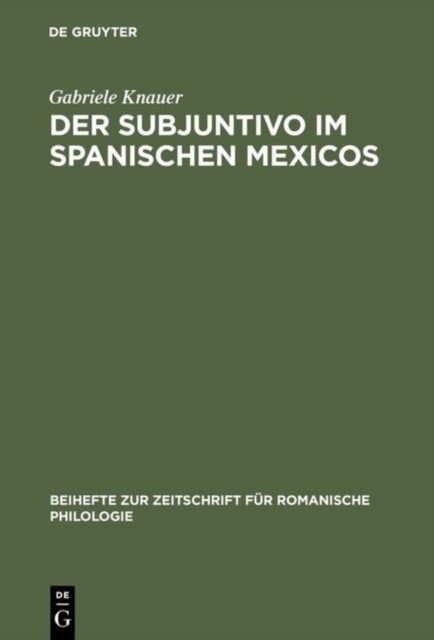 Der Subjuntivo Im Spanischen Mexicos