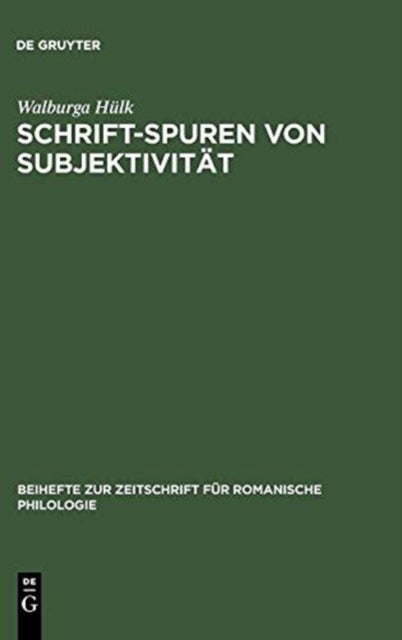 Schrift-Spuren von Subjektivitat