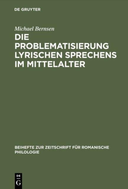 Problematisierung lyrischen Sprechens im Mittelalter - Eine Untersuchung zum Diskurswandel der Liebesdichtung von den Provenzalen bis zu Petrarca