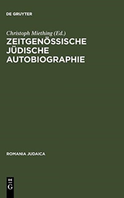 Zeitgenossische Judische Autobiographie