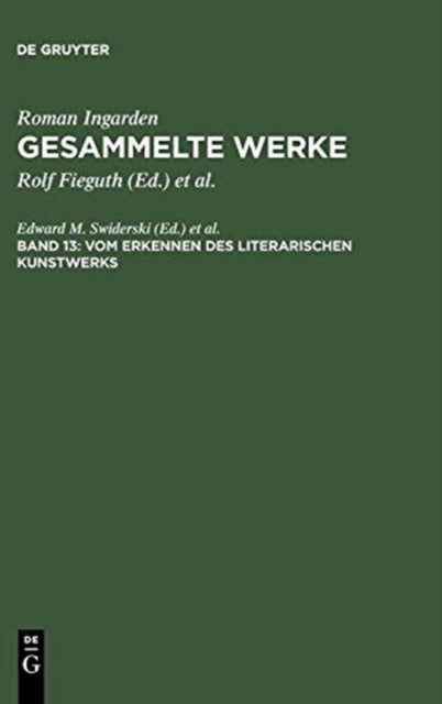 Vom Erkennen Des Literarischen Kunstwerks