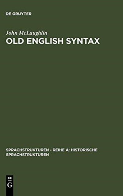 Old English Syntax - a handbook