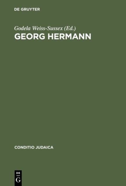 Georg Hermann - Deutsch-judischer Schriftsteller und Journalist, 1871--1943