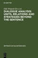 Dialogue Analysis: Units, relations and strategies beyond the sentence