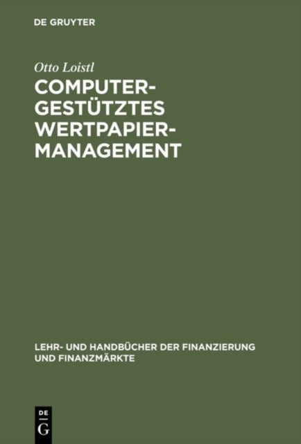 Computergestutztes Wertpapiermanagement