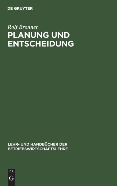 Planung und Entscheidung