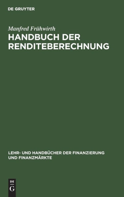 Handbuch der Renditeberechnung