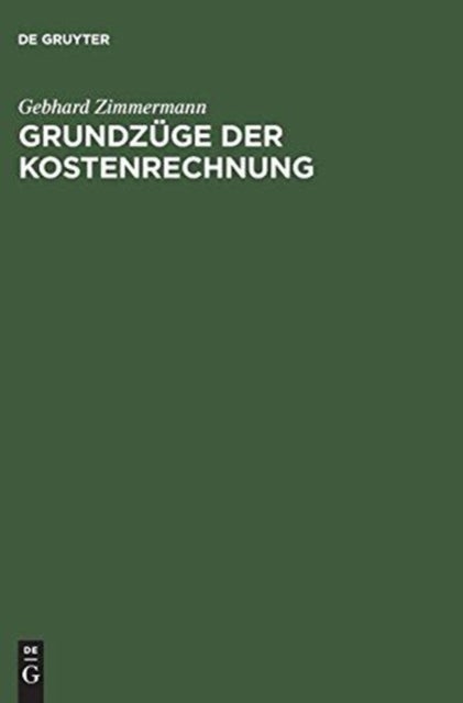 Grundzuge Der Kostenrechnung