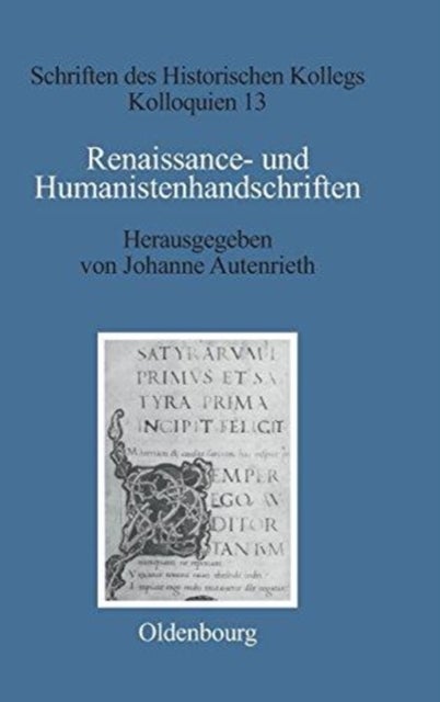 Renaissance- Und Humanistenhandschriften