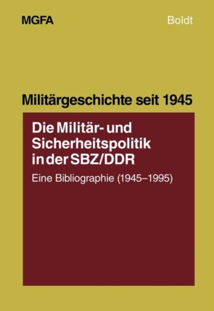 Die Militar- Und Sicherheitspolitik in Der Sbz/DDR