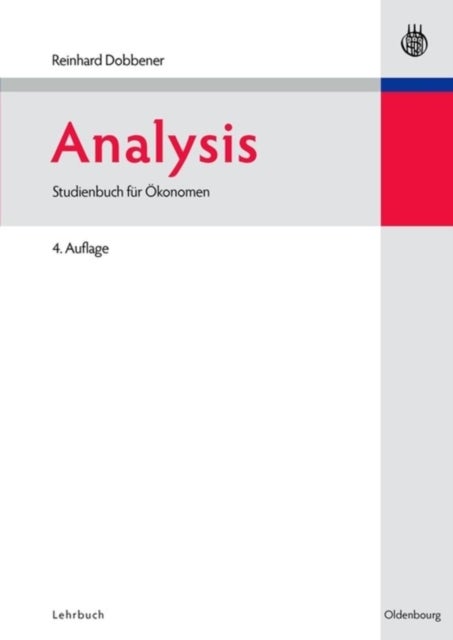Analysis - Studienbuch Fur Okonomen