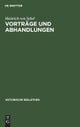 Vortrage Und Abhandlungen