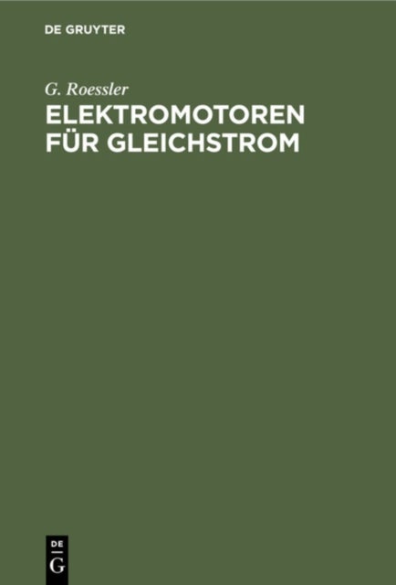 Elektromotoren Fur Gleichstrom
