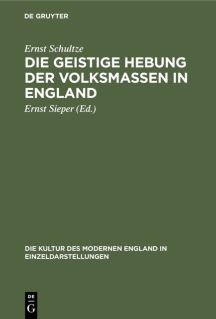 geistige Hebung der Volksmassen in England