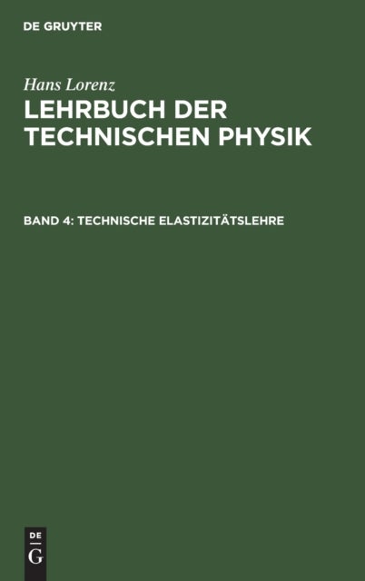 Technische Elastizitatslehre