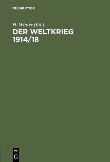 Weltkrieg 1914/18