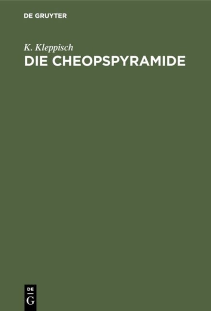 Cheopspyramide - Ein Denkmal Mathematischer Erkenntnis
