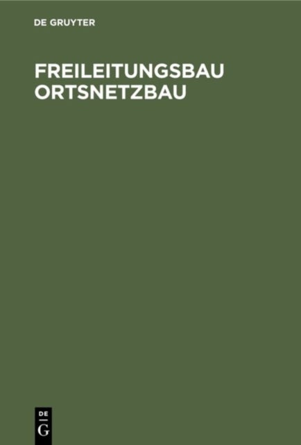 Freileitungsbau Ortsnetzbau