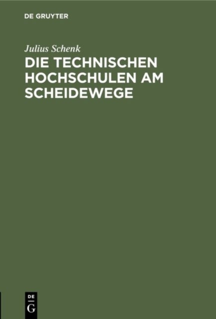 Die Technischen Hochschulen Am Scheidewege