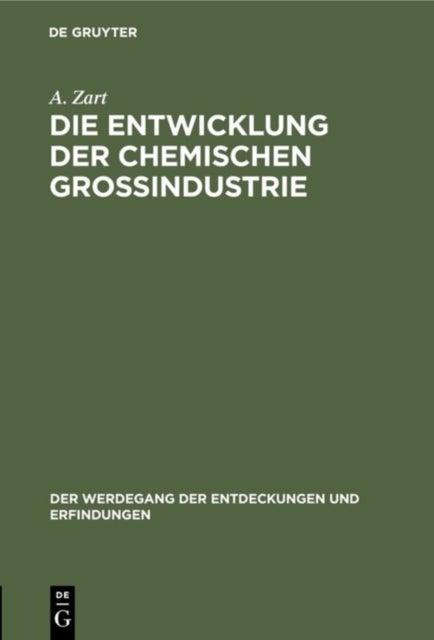 Entwicklung der chemischen Großindustrie