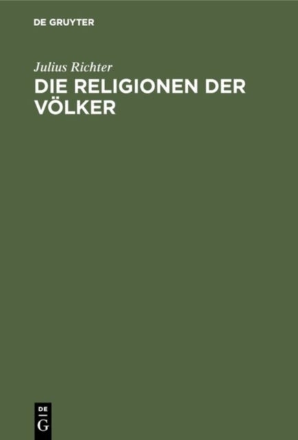 Die Religionen Der Volker